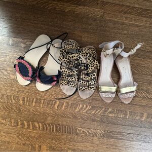 Loeffler Randall Size 9 Sandals 3 pairs